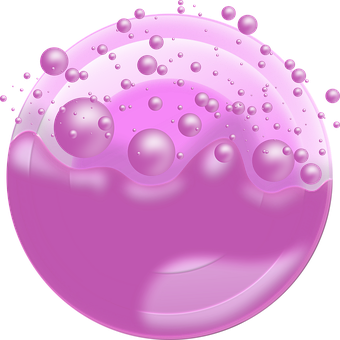 bolha cor de rosa